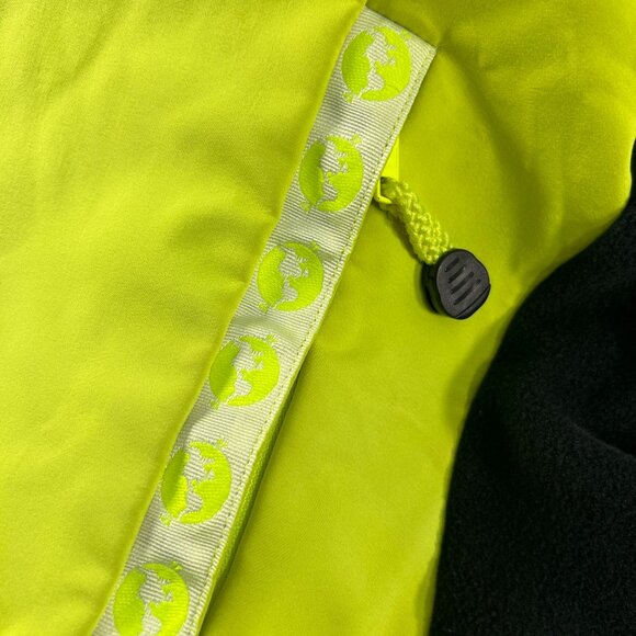Performance Cycling Jacket Womens Size Small Neon Yellow Black Full Zip Pockets - Picture 5 of 8